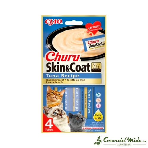 Churu CAT Snack Gatos Crema Receta de atún Comercial Mida