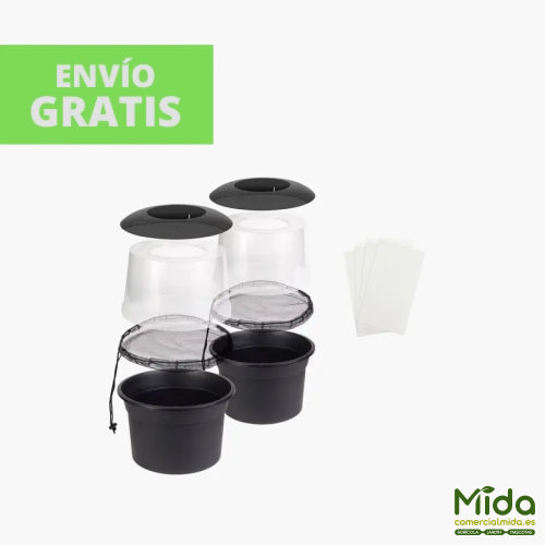 Kit Completo de Biogents BG-GAT Reflect-tech Trampa para mosquitos tigre para exteriores 2 unidades