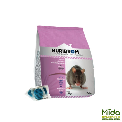Quimunsa MURIBROM RATICIDA CEBO FRESCO Bolsa 150g