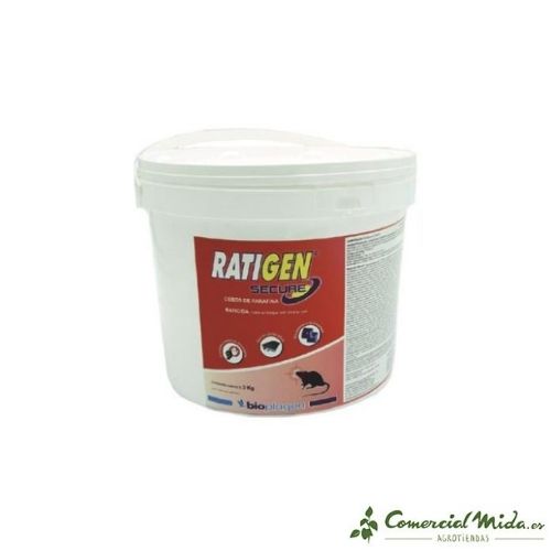 Raticida Ratigen Secure Parafina 3 Kg de Bioplagen