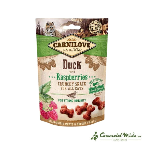 CARNILOVE FELINE CRUNCHY SNACK PATO