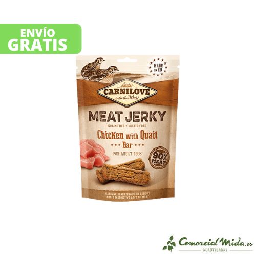 Carnilove Jerky Barritas Codorniz y Pollo