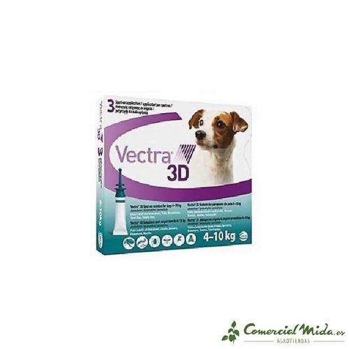3 Pipetas Vectra 3D para perros pequeños de Ceva