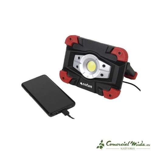 Carga luz de trabajo led 10W USB Cofan