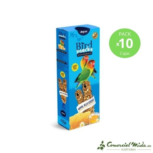 Barritas Jalea Real Agapornis Dapac 112gr (10 Cajas)