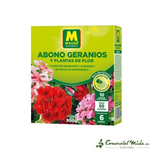 Abono Geranios y Plantas de Flor Massó Garden