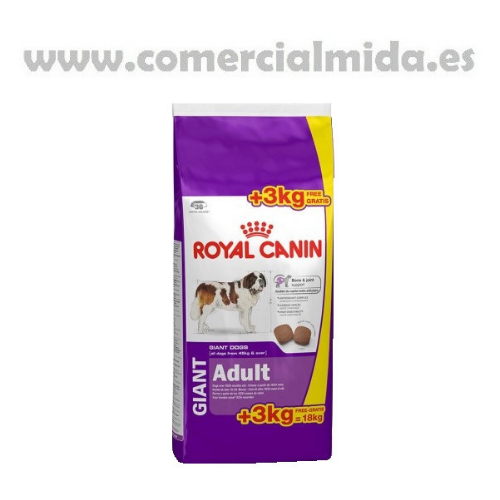 ROYAL CANIN GIANT ADULT 15 + 3 kg gratis