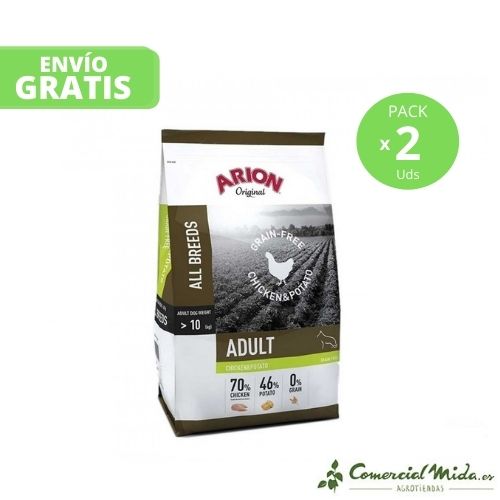 Pack Arion Original Adult Grain Free Pollo y Patata