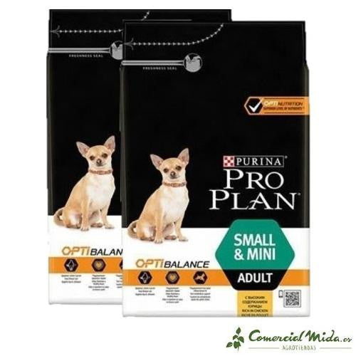 Pienso PURINA PRO PLAN SMALL&MINI para perros adultos pack de 2 unidades