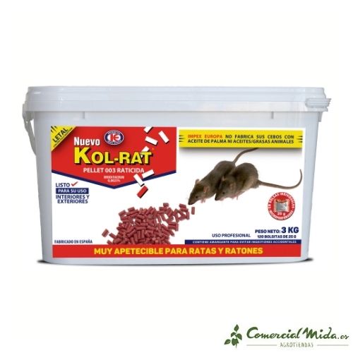 Cubo Kol-Rat Raticida 3 kg