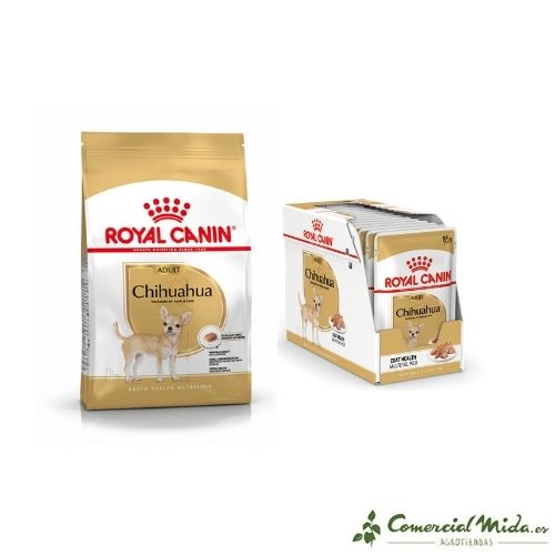 Caja de sobres + Saco de pienso Royal Canin Chihuahua