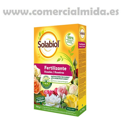 Fertilizante granulado para rosales SOLABIOL 750g