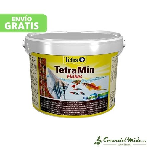 Tetramin Flakes 10 litros escamas para peces tropicales