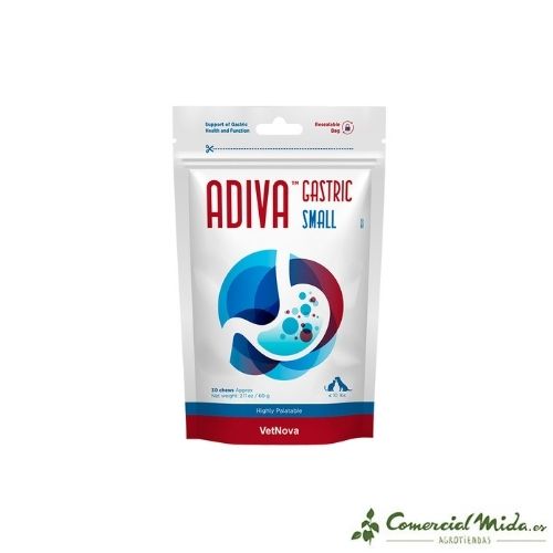 VetNova Adiva Gastric Small protector gástrico 30 chews