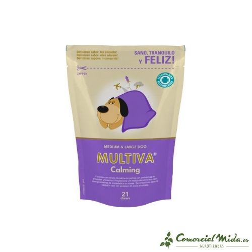 Suplemento alimenticio para perros medianos y grandes Multiva Calming Medium y Large de Vetnova