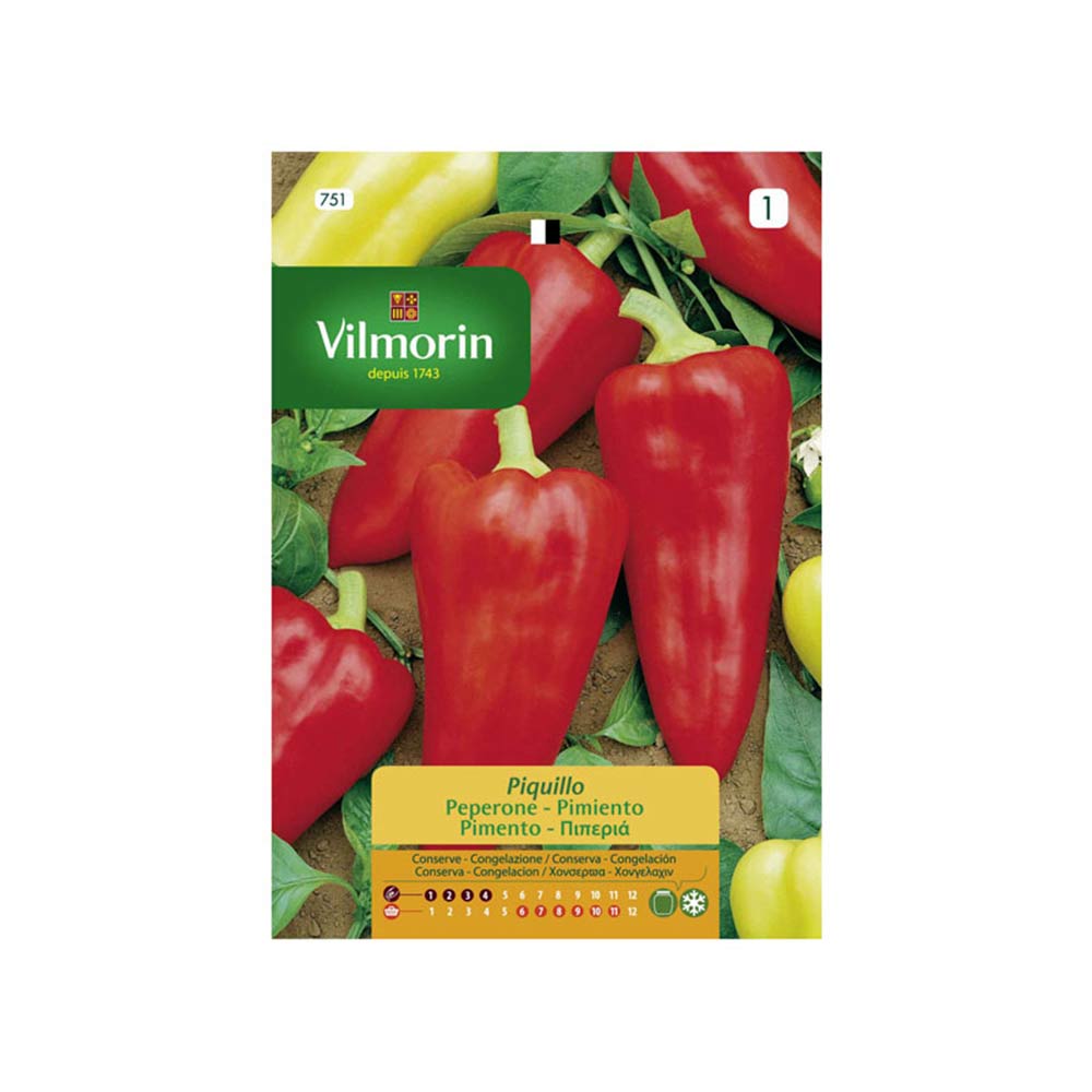 Semillas de pimientos de piquillo Vilmorin 0,3gr