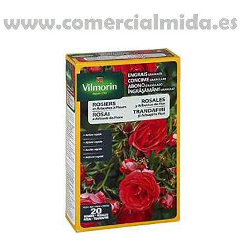 Abono granulado VILMORIN 800g para rosales y arbustos de flor