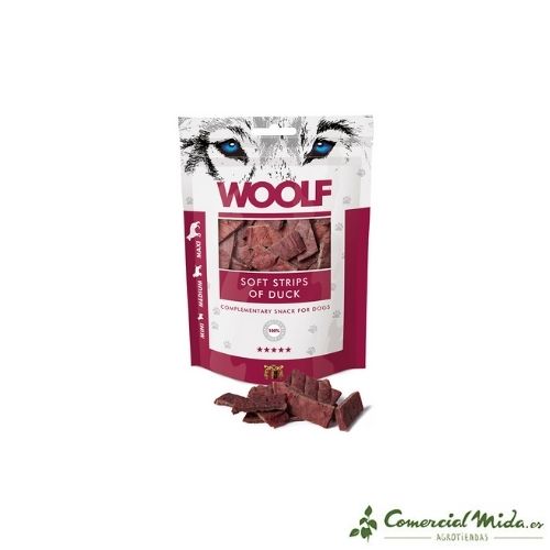 Snack Filete Tierno de Pato 100 gr para perro de Woolf